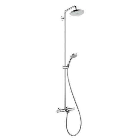 Hansgrohe Croma 220, sprchový set Showerpipe s termostatom, 220 mm, 1 prúd, chrómová, HAN-272230