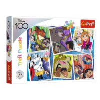 Puzzle Disney hrdinovia 48x34cm 200 dielikov v krabici 33x23x4cm