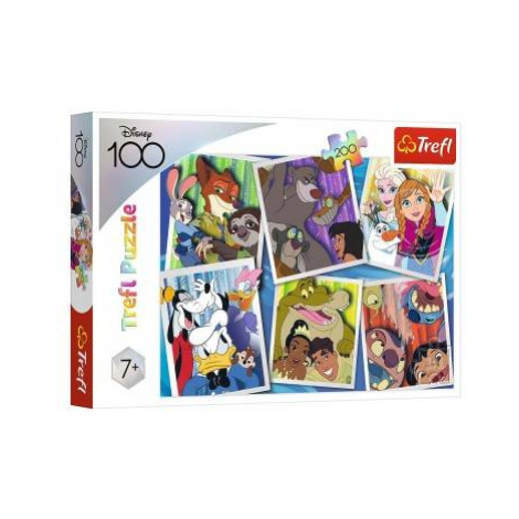 Puzzle Disney hrdinovia 48x34cm 200 dielikov v krabici 33x23x4cm