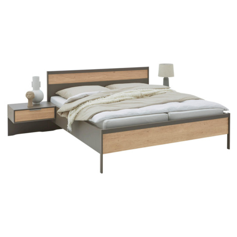 Dieter Knoll ZOSTAVA S POSTEĽOU, 180/200 cm, farba duba, bridlicová