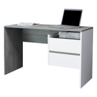 Sconto Písací stôl PACO 03 sivá/biela