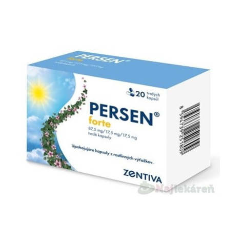 Persen forte cps.dur.20 2 x 10 x 87,5 mg/17,5 mg/17,5 mg