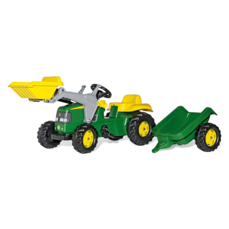Šlapací traktor s lyžicou a prívesom Rolly Toys 811496 John Deere