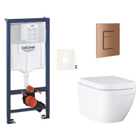 Závesný wc set do ľahkých stien / predstenová montáž Grohe Euro Ceramic SIKOGRSEUSCDL0