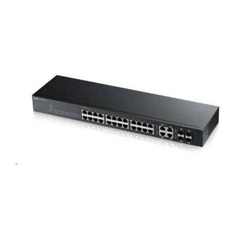 Zyxel GS1920-24V2 28-portový gigabitový WebManaged Switch, 24x gigabitový RJ45, 4x gigabitový RJ