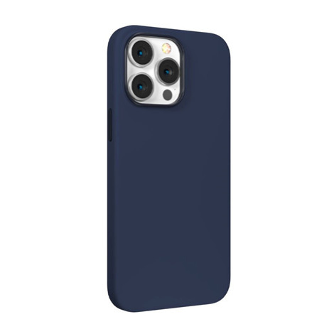 Devia kryt Nature Series Silicone Magnetic Case pre iPhone 14 Pro - Navy Blue