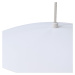 Biele závesné svietidlo SULION Poppins, výška 150 cm