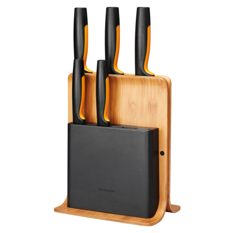 Sada nožov Fiskars Functional Form v bambusovom bloku, 5 ks - 1057552