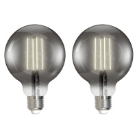 LUUMR Inteligentná LED žiarovka s guľou sada 2 E27 dymovo sivá 4,9 W Tuya