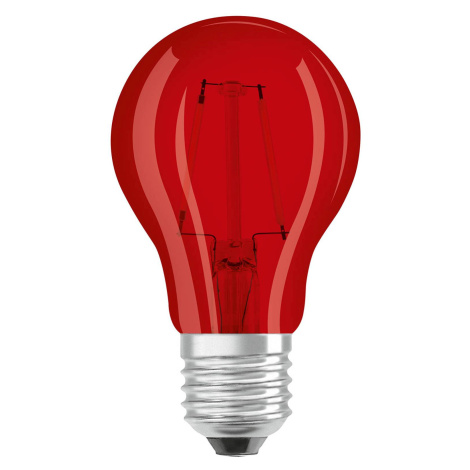 Žiarovka OSRAM LED E27 Star Décor Cla A 2,5 W, červená