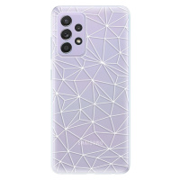 Odolné silikónové puzdro iSaprio - Abstract Triangles 03 - white - Samsung Galaxy A52/A52 5G