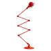 Jieldé Loft D9406 stojaca lampa 6x40 cm, červená