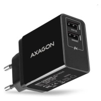 AXAGON ACU-DS16 wall charger, 2x 5V-2.2A + 1A, 16W, black