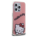 Plastové puzdro Hello Kitty na Apple iPhone 15 Pro HKHCP15LHKDSP IML Daydreaming Logo ružové