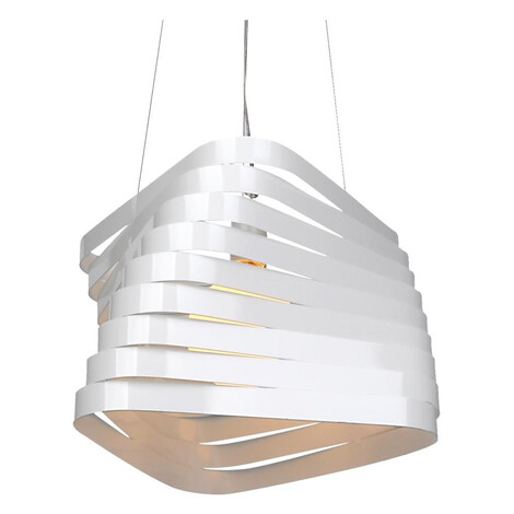 Dizajnový závesný luster na lanku BIZO - 1xE27, 60W, biely
