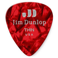 Dunlop Celluloid Red Pearl Thin