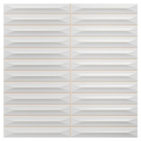 Obklad Vilar Albaro Arrow white 20x20 cm reliéfna ARROW151WH