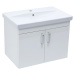 Kúpeľňová skrinka s umývadlom Naturel Vario Dekor 70x51x40 cm biela lesk VARIO270BIBL