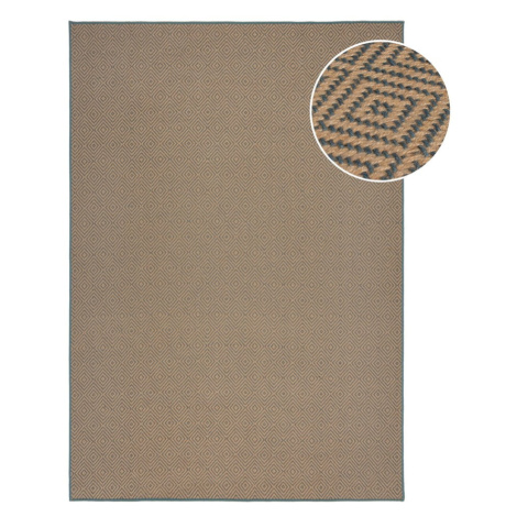 Jutový koberec v modro-prírodnej farbe 120x170 cm Diamond - Flair Rugs