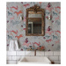 WALLCOLORS Oriental Animals Light Blue wallpaper - tapeta POVRCH: Prowall Concrete