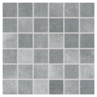 Mozaika Rako Rebel tmavo šedá 30x30 cm mat DDM06742.1