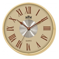 Nástenné hodiny MPM, 2 2976.51.H - hnedá svetlá, 30cm