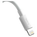 Dátový kábel Baseus Simple Wisdom USB - Lightning 2 ks 20W 1,5 m biely