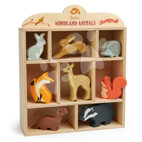 Lesné zvieratká na poličke 8 ks Woodland Animals Tender Leaf Toys králik zajac ježko líška srnka