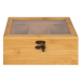 ERNESTO® Bambusové dosky na krájanie/Bambusová krabica na čaje (box na čaj)
