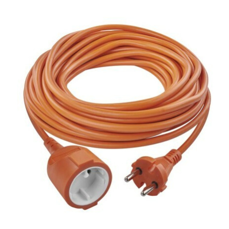 Dvojžilový pohyblivý prívod 20 m / 1 zásuvka / oranžový / PVC / 230 V / 1,5 mm2