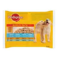 Mars PEDIGREE kapsička dog JUNIOR Multipack kura&ryža v želé, hovädzie&ryža v želé 4 x 100 g