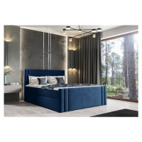 Expedo Čalúnená posteľ boxspring ELEKTRA + topper, 160x200, magic velvet 2216