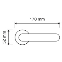 LI - IBIS 691 MADLO 300 ZLL - zlatá lesklá - pozlátená (OZ) 300dĺžka madla 337 mm