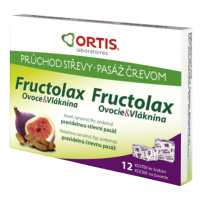 FRUCTOLAX Ovocie a vláknina kocky 12 ks