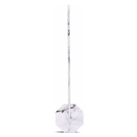 Bielo-sivá stolová lampa v mramorovom dekore Gingko Octagon