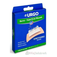 URGO Burns Na popáleniny lipidokoloidná náplasť, sterilná (10x7cm)  4ks
