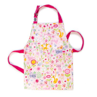 Zástera pre deti kvetinová záhrada Flora's Garden Apron ThreadBear s ochrannou vrstvou od 3-6 ro