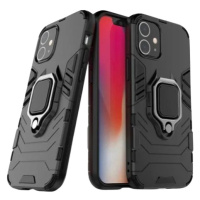 Odolné puzdro na Apple iPhone 12 Mini Ring Armor Rugged čierne