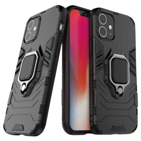 Odolné puzdro na Apple iPhone 12 Mini Ring Armor Rugged čierne