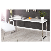Estila Elegantný moderný pracovný stôl White Desk 140 cm biely