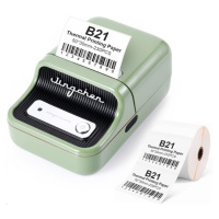 Niimbot Tlačiareň štítkov B21S Smart, zelená + rolka štítkov 210ks