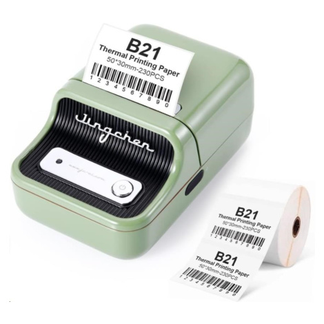 Niimbot Tlačiareň štítkov B21S Smart, zelená + rolka štítkov 210ks