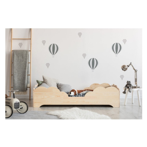 Detská posteľ z borovicového dreva Adeko BOX 10, 80 × 160 cm