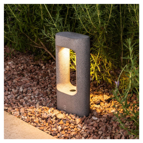 Podstavná lampa LED Totem, sivá, betón, výška 28,5 cm FARO BARCELONA