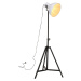 vidaXL Podlahová lampa 25 W biela 61x61x90/150 cm E27