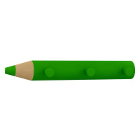 Vešiak V Tvare Ceruzky Š: 37cm, Zelený
