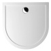 POLYSAN - ISA sprchová vanička z liateho mramoru, polkruh 90x90cm, biela 50511