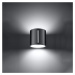 Sivé nástenné svietidlo Vulco – Nice Lamps