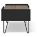 Hnedo-čierny konferenčný stolík v dekore orecha 55x100 cm Nina – TemaHome