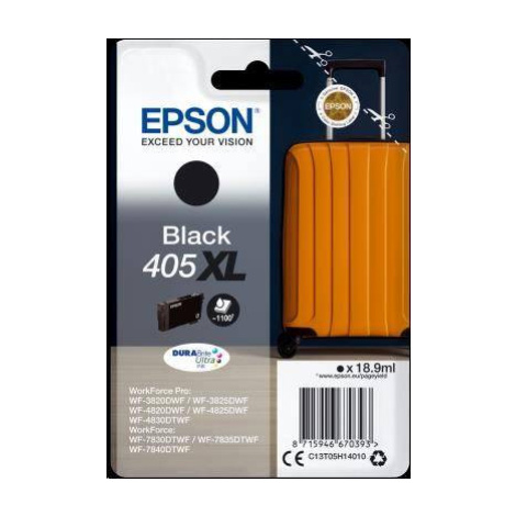 Čierny atrament EPSON Single Pack Black 405XL Durabrite Ultra